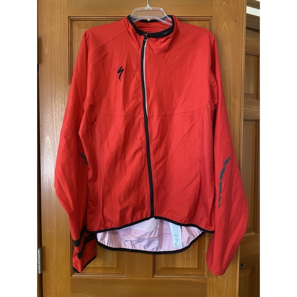 Specialized Racing Deflect SL Men's Cycling Jacket Size XXL Black Red Full Zip